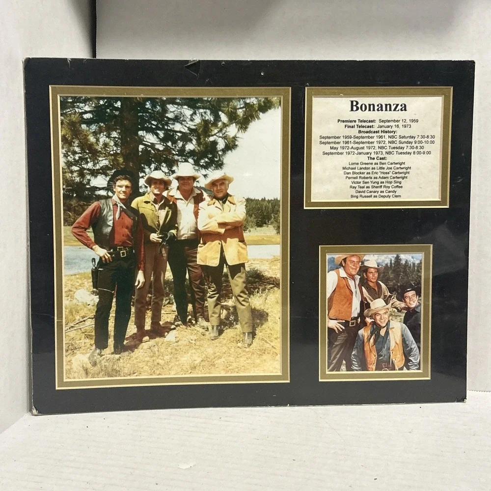 Bonanza TV Show Cast Studio Photo Framing‎ Print Vintage 8 x 10/ no FRAME
